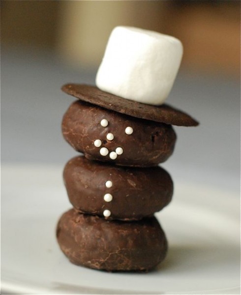 Donut Snowman Donut Snowman