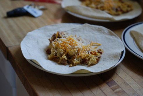 Breakfast Wrap with Cheese Breakfast Wrap with Cheese
