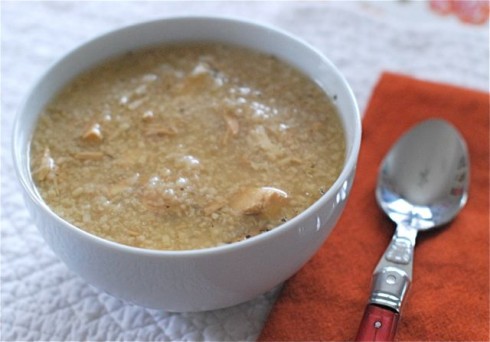 Slow Cooker Herbs de Provence Chicken & Rice Soup via The Naptime Chef Slow Cooker Herbs de Provence Chicken & Rice Soup via The Naptime Chef